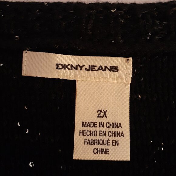DKNY Jeans Sequin Sweater - Picture 9 of 14
